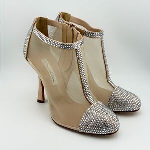 Oscar de la Renta Stiletto Ankle Boots S38 Runway